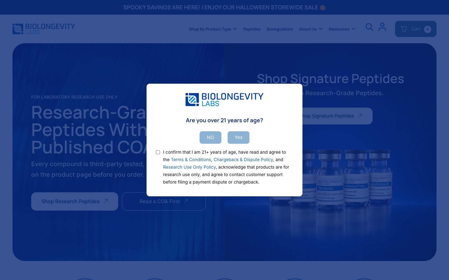 The current homepage